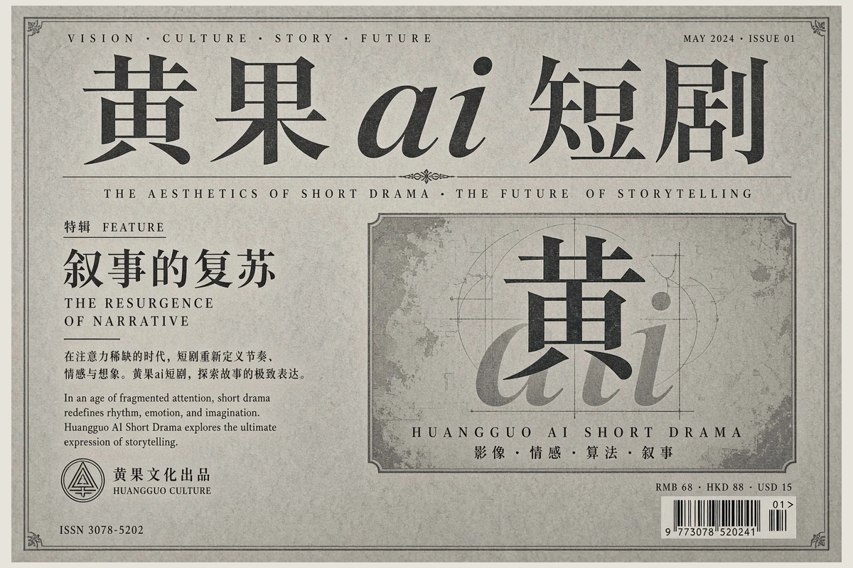 黄果ai短剧品牌备用视觉